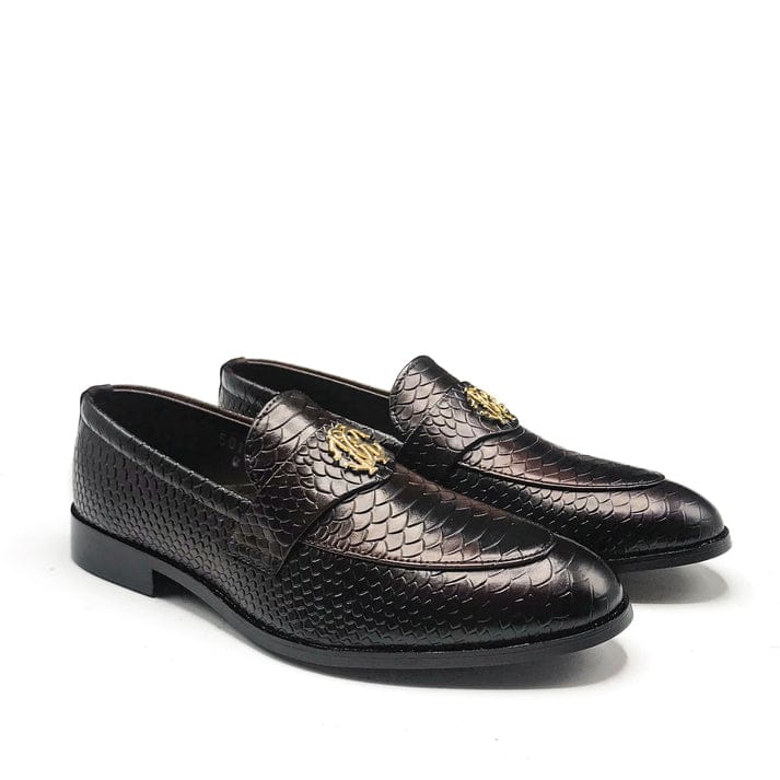 Men’s Italian Style Leather Loafers – Brown Tassel Design